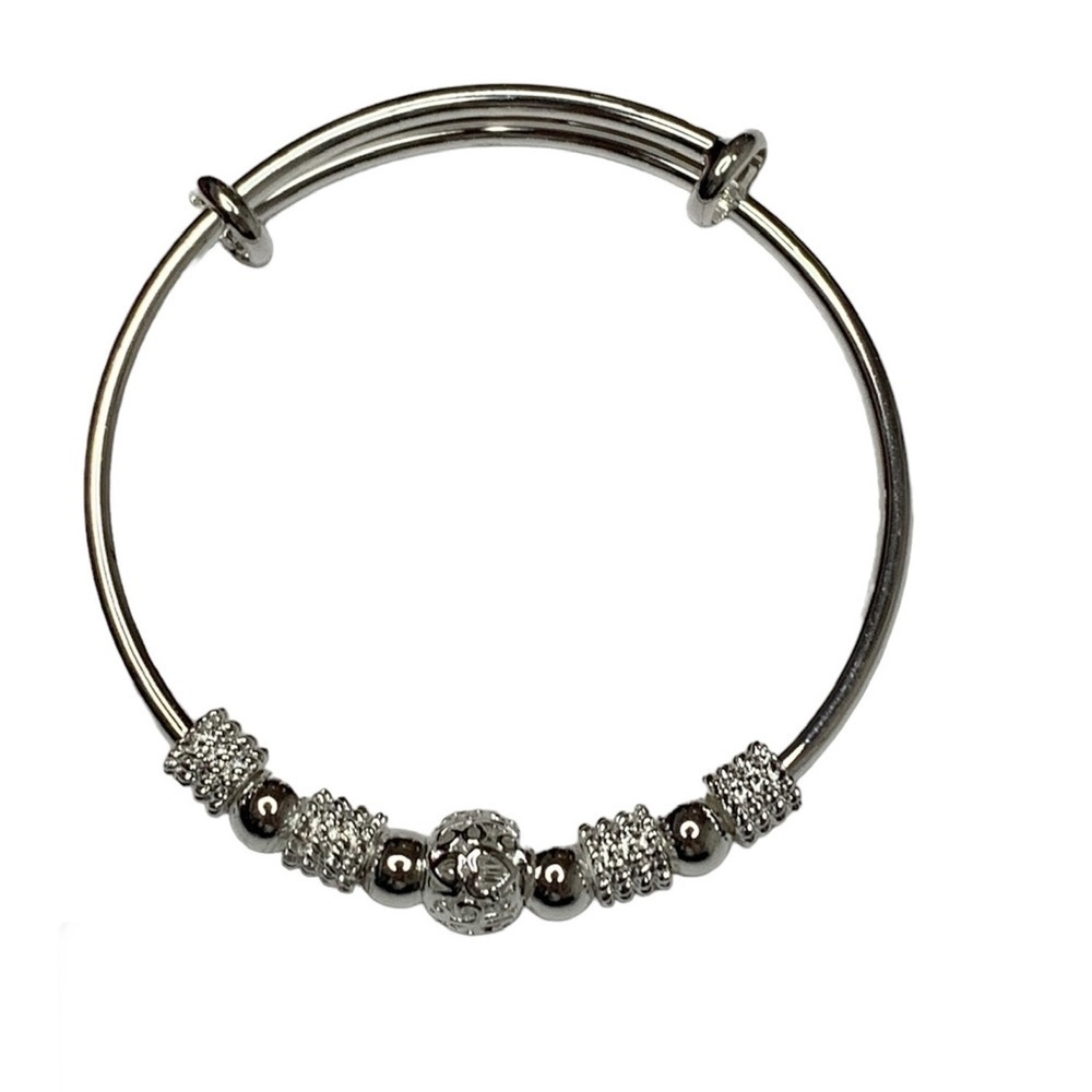 Silver diamond bracelet